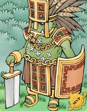 Ilustração da carta Orc Herói