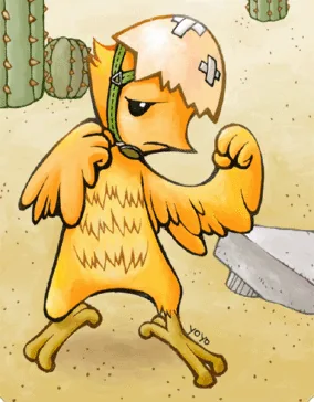 Ilustração da Carta Picky com casca