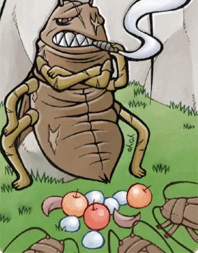 Ilustração da Carta Besouro-Ladrão Fêmea