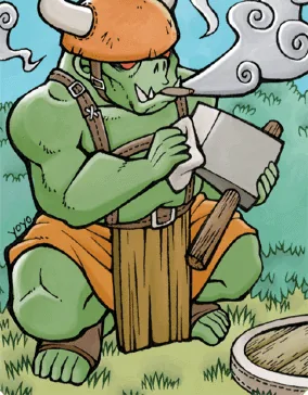 Ilustração da Carta Guerreiro Orc
