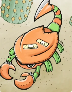 Ilustração da Carta Escorpião