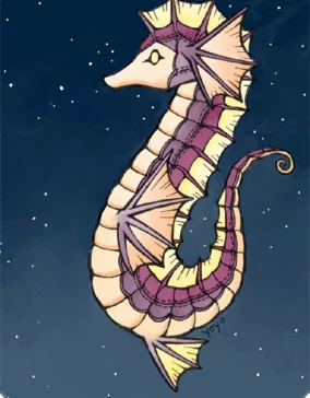 Ilustração da Carta Cavalo-Marinho