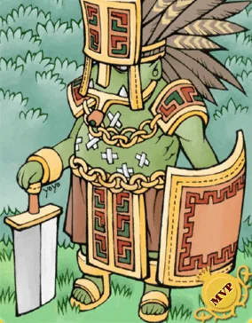 Ilustração da Carta Orc Herói