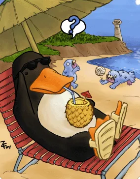 Ilustração da Carta Pingu