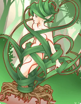 Ilustração da Carta Dríade