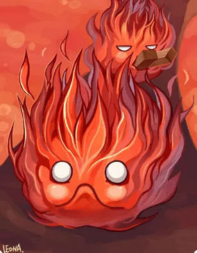 Ilustração da Carta Labareda