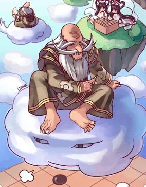 Ilustração da Carta Ermitão Maligno