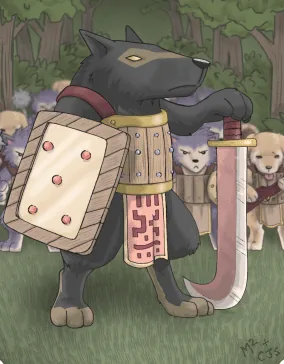 Ilustração da Carta Líder Kobold