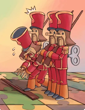 Ilustração da Carta Soldadinho de Chumbo