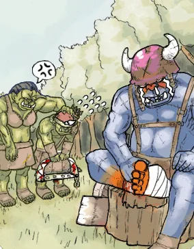 Ilustração da Carta Grand Orc