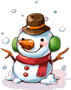 Chapéu de Boneco de Neve
