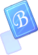 Carta B Azul