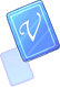 Carta V Azul