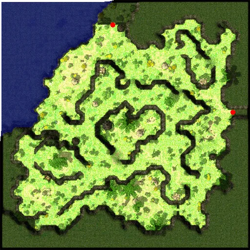 Minimapa de Vila dos Orcs do Oeste