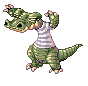 Crocodilo andando