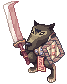 Líder Kobold andando