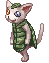 Gato de Folha andando